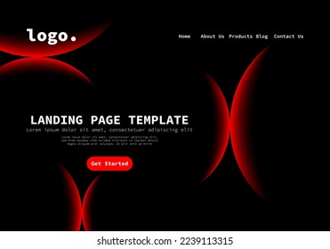 landing pagebackground for website UI template business Annual reports, flyer, poster, magazine cover,brochure template friendly use vector EPS.