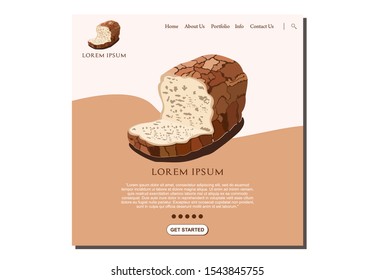 Landing pages for Nutritious Food Services or for Online Food Services. Landing Page Design Template