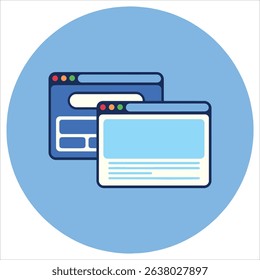 Landing pages vector icon. Website conversion optimization tool.
