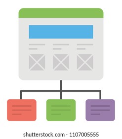 
Landing pages website wireframe interface icon image
