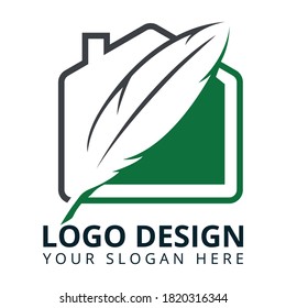 Landing Professional Logo Design Vector