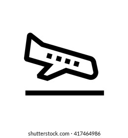 Landing theme line icon. 