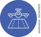 Landing vector icon. Can be used for printing, mobile and web applications.