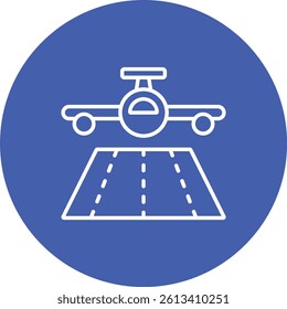 Landing vector icon. Can be used for printing, mobile and web applications.
