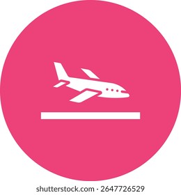 Landing vector icon. Can be used for printing, mobile and web applications.