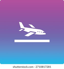 Icono de Vector de aterrizaje. Se puede utilizar para aplicaciones de impresión, móviles y de Web.