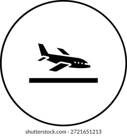 Icono de Vector de aterrizaje. Se puede utilizar para aplicaciones de impresión, móviles y de Web.