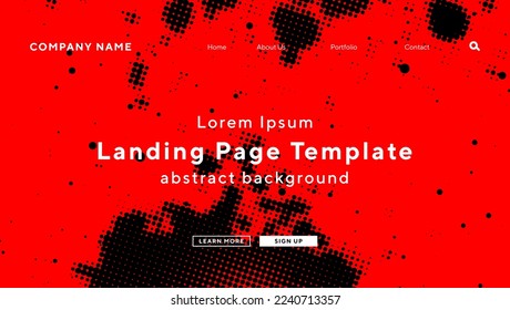 landingpage template with halftone diamond pattern theme background for website UI template business Annual reports, flyer, poster, magazine cover,brochure template vector EPS.