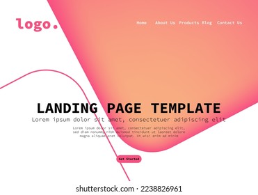 landingpage template with square frame marble luxury modern art theme background for website UI , Annual reports, flyer, poster, cover friendly use vectorEPS.