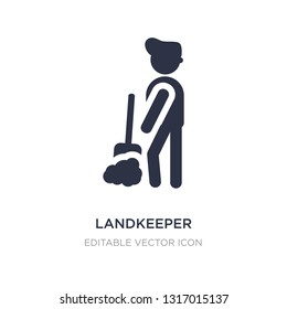 landkeeper icon on white background. Simple element illustration from People concept. landkeeper icon symbol design.