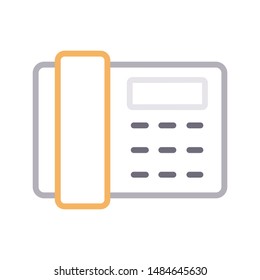 landline colour line vector icon