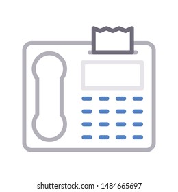 landline colour line vector icon