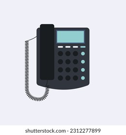 Landline desk phone digital display screen