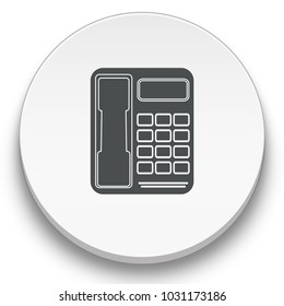 landline flat icon