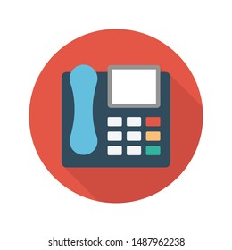 landline glyph flat vector icon