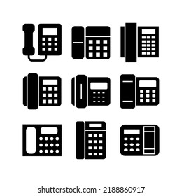 landline icon or logo isolated sign symbol vector illustration - Collection of high quality black style vector icons
