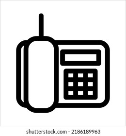landline icon on white background