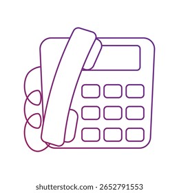 Icono de línea fija con fondo blanco Vector Ilustración de stock
