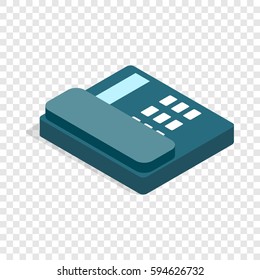 Landline isometric icon 3d on a transparent background vector illustration