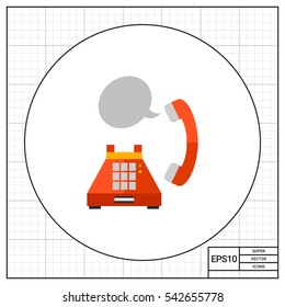 Landline Phone Conversation Icon