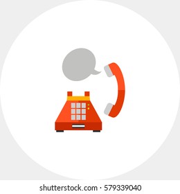 Landline phone conversation icon