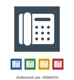 Landline phone Icon Isolated on White Background.vector illustration icon