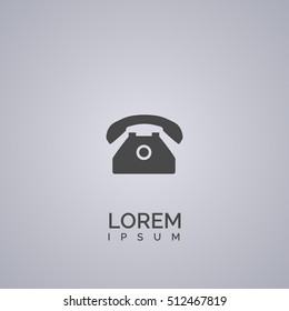 Landline Phone Icon. Vector Illustration