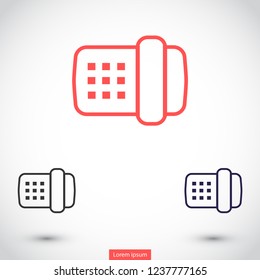 landline phone vector icon eps 10
