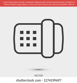 landline phone vector icon eps 10