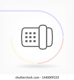 landline phone vector icon eps 10 , Lorem ipsum Flat design
