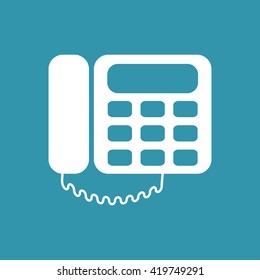Landline Telephone Icon. Eps-10.