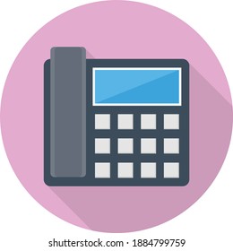 landline vector colour flat icon