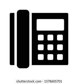 landline vector glyph flat icon 