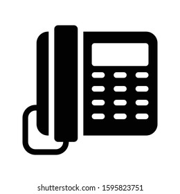 landline vector glyph flat icon 