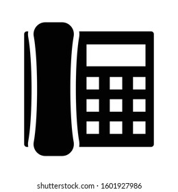 landline vector glyph flat icon 