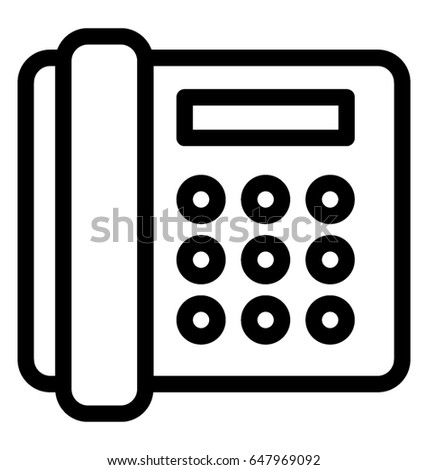 Landline Vector Icon