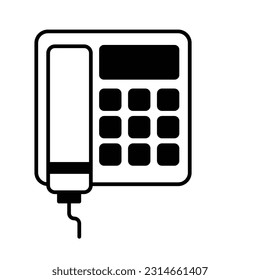 Landline Vector Icon easily modify


