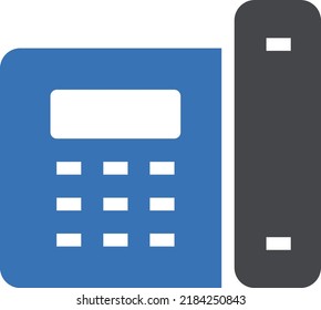 landline Vector illustration on a transparent background. Premium quality symmbols. Glyphs vector icons for concept and graphic design.