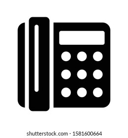 landline vector thin line  icon 