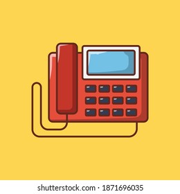 landlne vector flat colour line icon