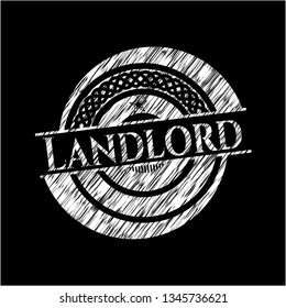 Landlord with chalkboard texture
