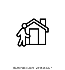 Diseño de Vector de símbolo de icono de propietario bueno para el Web o el App móvil