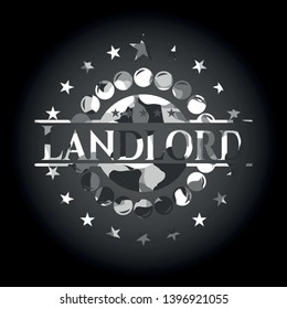 Landlord on grey camo pattern