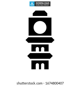 landmark big ben icon or logo isolated sign symbol vector illustration - high quality black style vector icons

