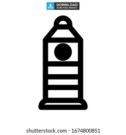 landmark big ben icon or logo isolated sign symbol vector illustration - high quality black style vector icons
