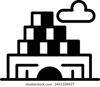 Landmark building in the concept of tourism. Buildings that express the uniqueness of each area