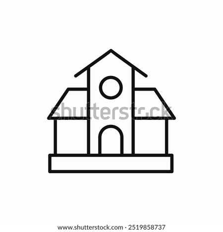 landmark building icon sign vector