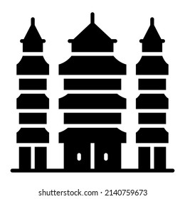 ilustración vectorial de construcción histórica aislada en fondo blanco. Concepto de negocios de arquitectura.