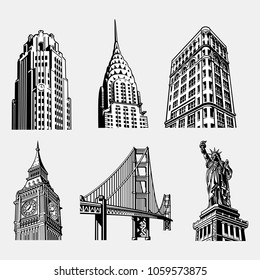 landmark famous vector