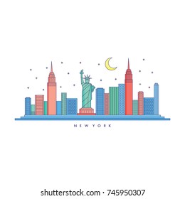 Landmark holiday vector icon logo design illustration